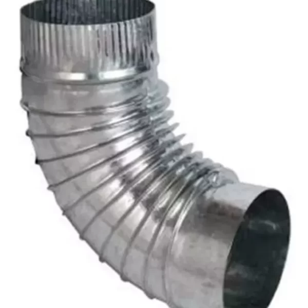 CURVA/CODO 6" CORRUGADO GALVANIZADO Nº 30 90º 6" - 150