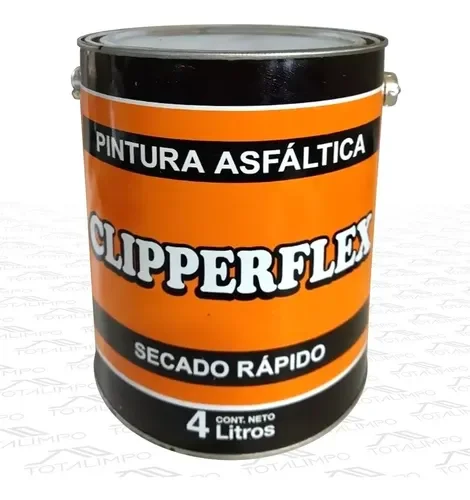 PINTURA ASFÁLTICA DE SECADO RÁPIDO EN BASE  SOLVENTE. CLIPPERFLEX X 4