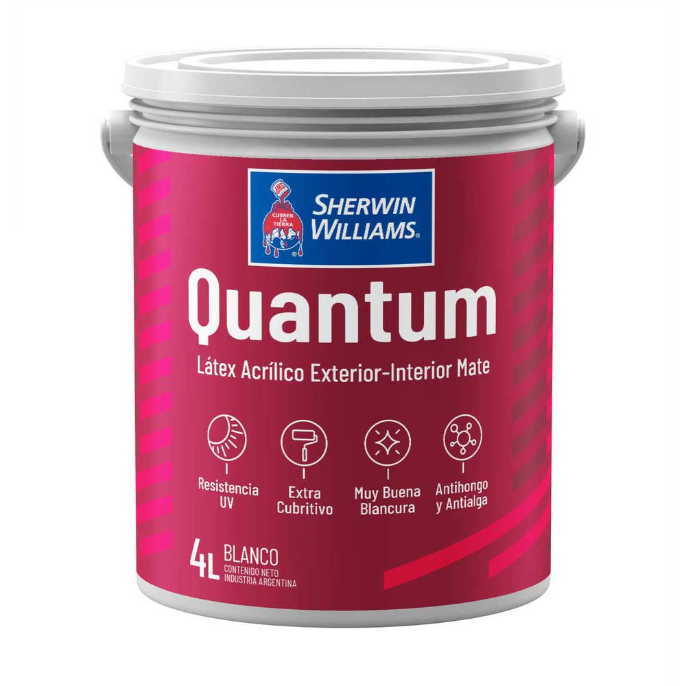 QUANTUM LATEX MATE BLANCO 10L - PINTURA DE EXTERIOR-INTERIOR