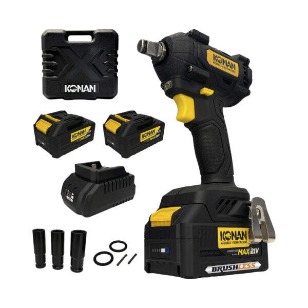 LLAVE DE IMPACTO 1/2 21V + 2 BATERIAS IC04026470M