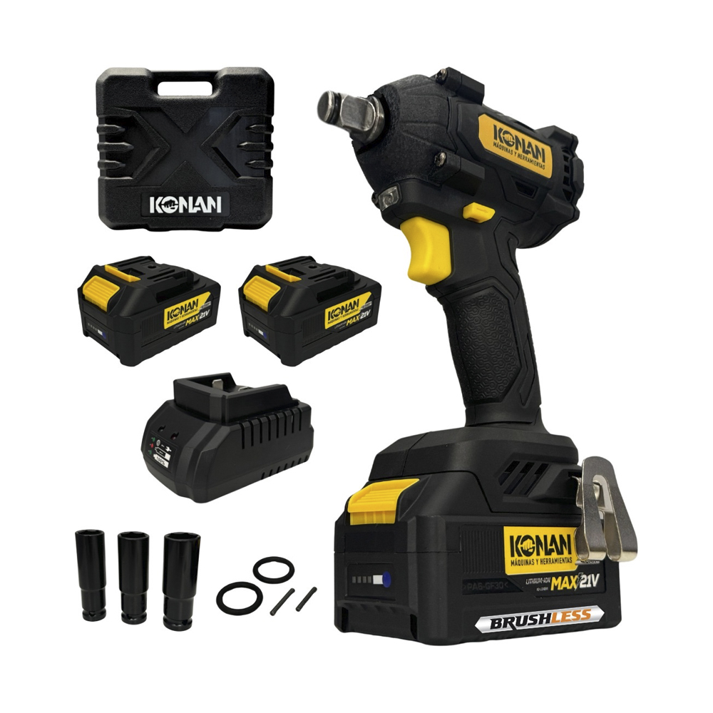 LLAVE DE IMPACTO 1/2 21V + 2 BATERIAS IC04026470M