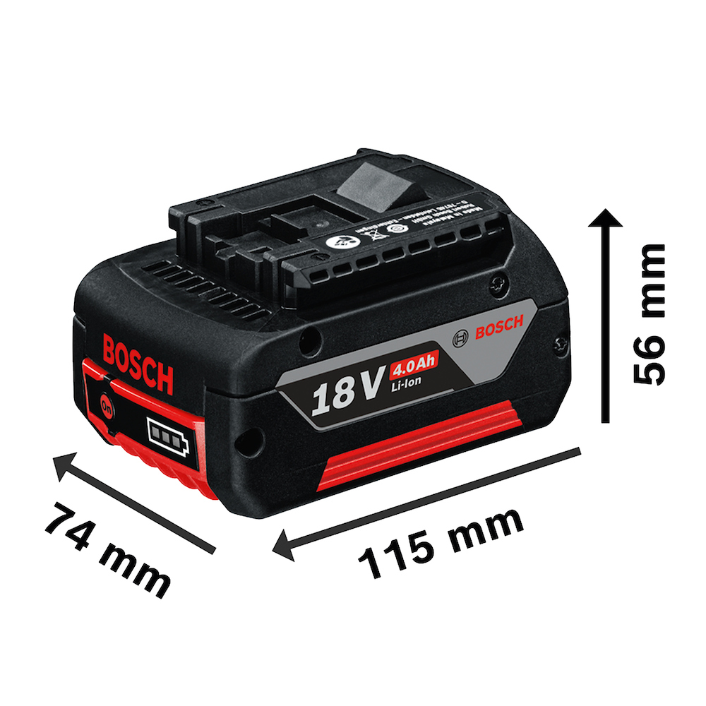 Kit Bosch 2 Baterías 18V 4,0 Ah + Cargador GAL 18V-40 220V - Imagen 6