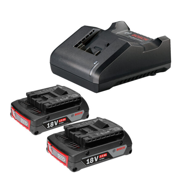 Kit Bosch 2 Baterías 18V 2,0 Ah + Cargador GAL 18V-20 220V
