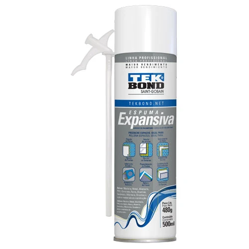 ESPUMA POLIURETANO EXPANSIBLE BEIGE 500ML/480GR
