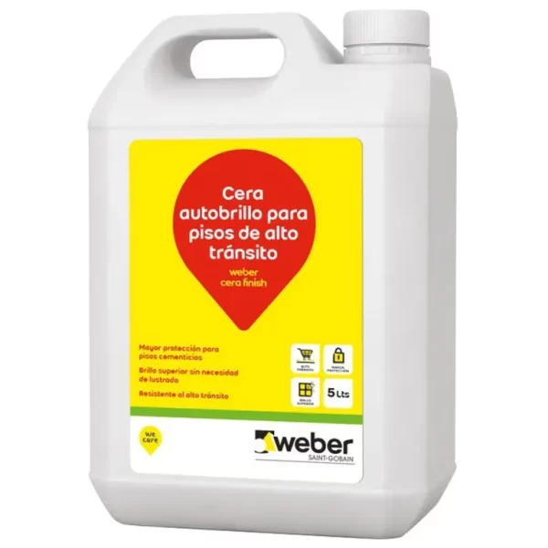 WEBER CERA FINISH 5 KG - BLANCO - CERA PARA PISOS CEMENTICIOS