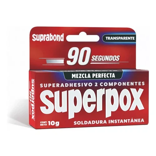 SUPERPOX SUPERADHESIVO 90 SEG TRANSPARENTE
