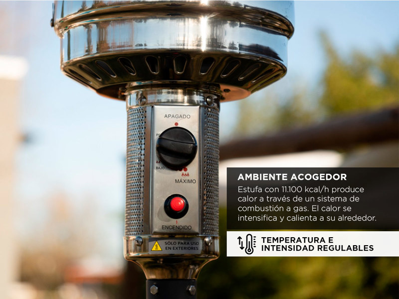 Calefactor Estufa Hongo de Exterior a Gas Philco Pzgb2022ap - Imagen 2