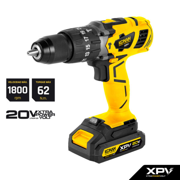 Taladro de Impacto a Batería 20V - Konan