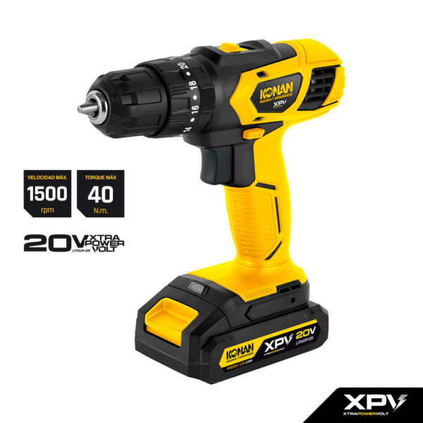 Taladro de Impacto a Batería 20V - Konan