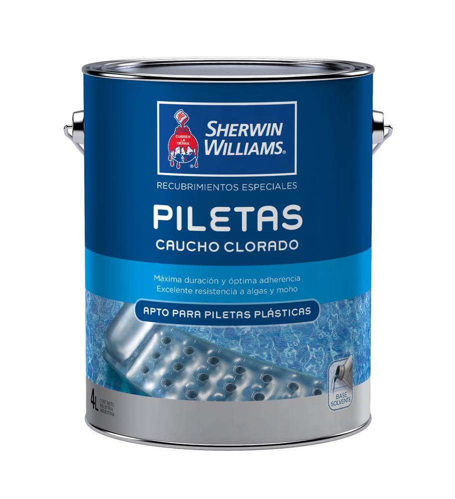 Recubrimiento Especial Piletas Caucho Clorado 1 L - Pintura para piletas piscinas