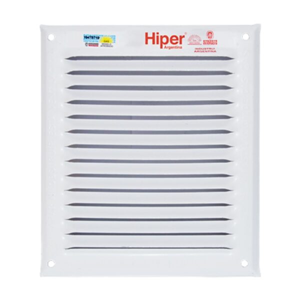 REJILLAS P/VENT ESMALTADA 15X15CM APROBADA