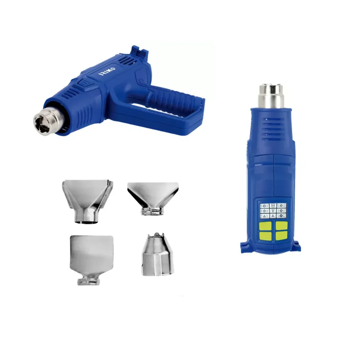 Pistola De Calor Con Display Led 12 Temp Irimo 2000w 600°c