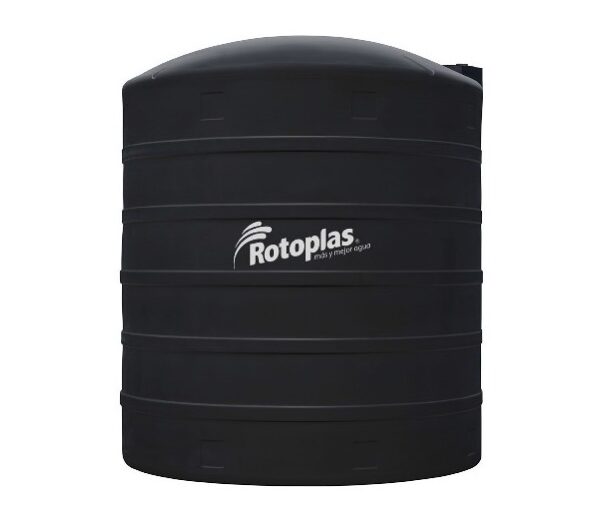 TANQUE VERTICAL ROTOPLAS NEGRO 10.000 LTS. 270 X 250 X 46