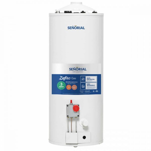 TERMOTANQUE MULTIGAS LINEA ZAFIRO 50LTS MED 90,5X36CM P/APOYAR-COLGAR