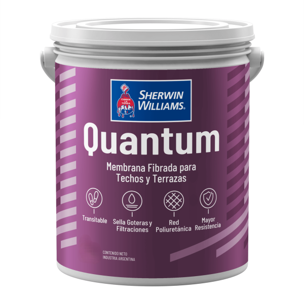 Quantum Membrana Fibrada para Techos y Terrazas - ROJO TEJA 20KG