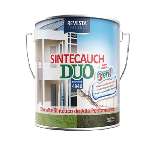 REVESTA 4940 ESMALTE ALQUIDICO GRIS OSCURO IRAM 140 X 4 LT