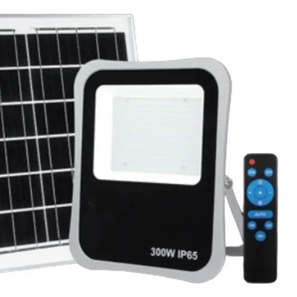 PROYECTOR LED  - AUTONOMO SOLAR 300W LUZ DIA - DE EXTERIOR LINEA ECO
