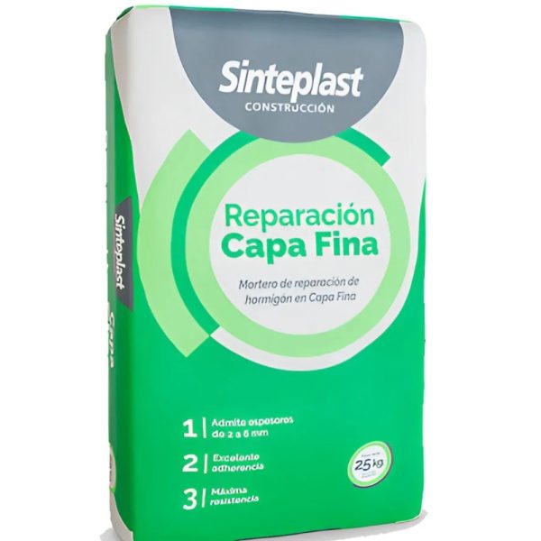 MORTERO DE REPARACION CAPA FINA X 25 KG