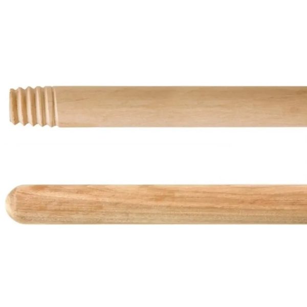 CABO ESCOBA 1.20M PALO CON ROSCA PINO MADERA - ECONOMICO