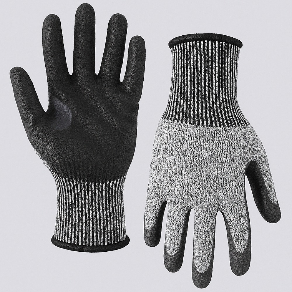GUANTES TEJIDOS ANTI CORTE N5 CON BAÑO PO - TALLE 9