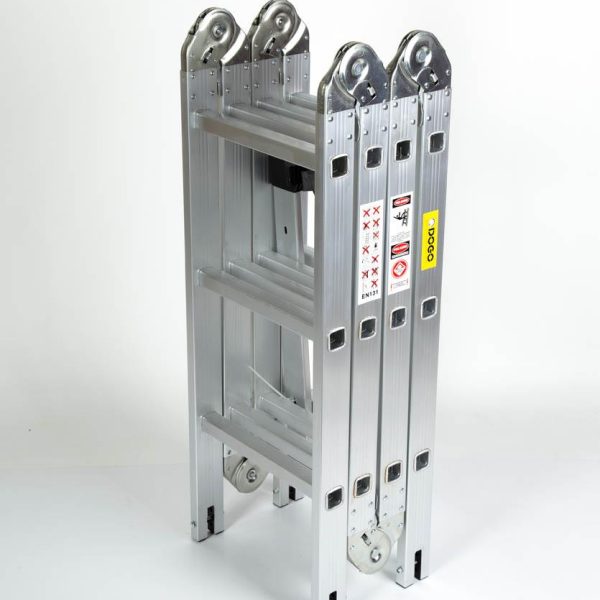 ESCALERA DE ALUMINIO ARTICULADA 4X3 12 ESC. (MULTIPROPOSITO)