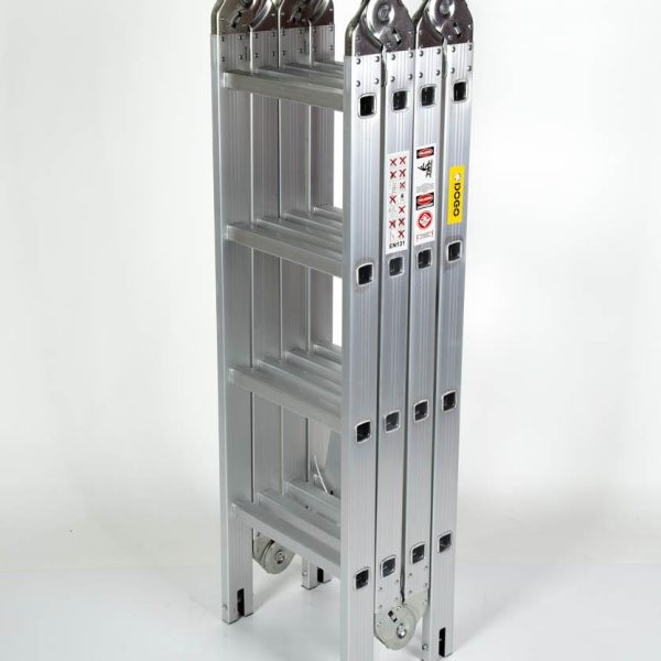 ESCALERA DE ALUMINIO ARTICULADA 4X4 16 ESC. (MULTIPROPOSITO)