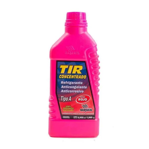 TIR ROJO 950 CC - BARDAHL - ANTICONGELANTE - REFRIGERANTE - ANTICORROSIVO
