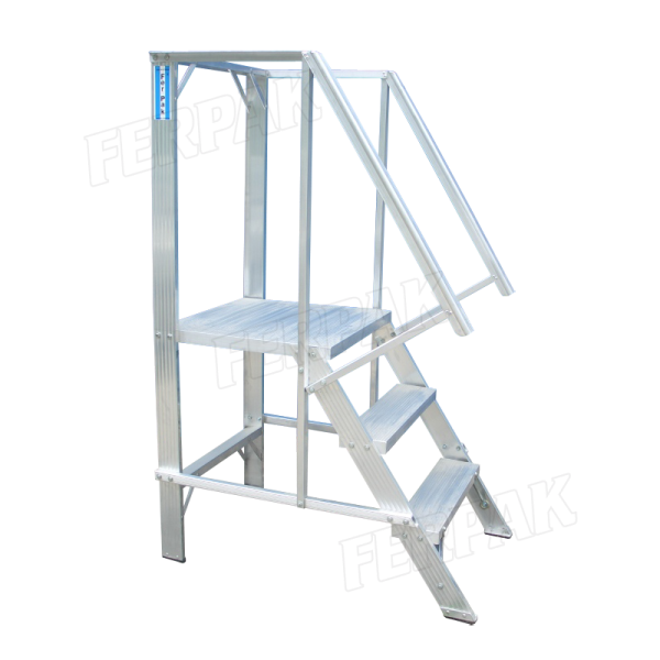 ESCALERA TIPO BURRO DE ALUMINIO 1mt (ALTURA)