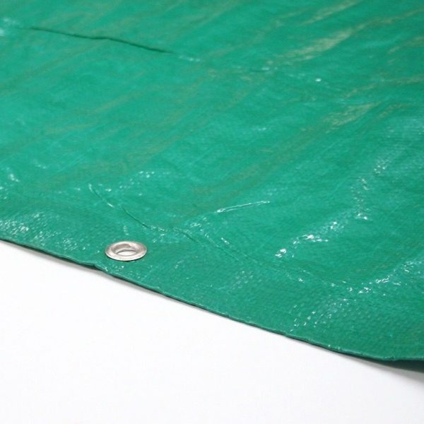 RAFIA CON OJALES 120G 2mts alto (POR METRO DE LARGO) VERDE