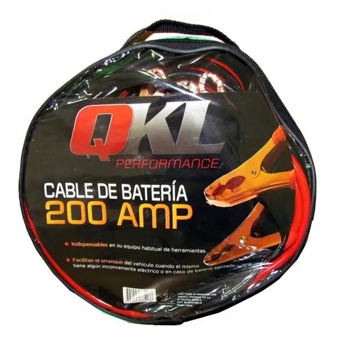 CABLE PUENTE PARA BATERIA 200 AMP - QKL - PERROS - PINZAS