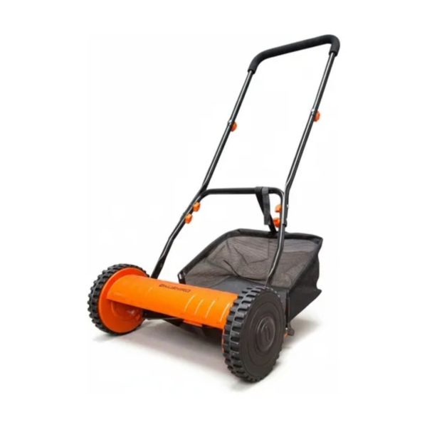 Cortadora De Cesped Pasto Jardin Helicoidal Manual 16" Con Bolsa -  Kushiro Naranja