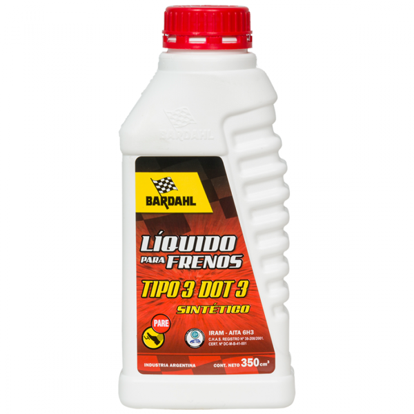 LIQUIDO PARA FRENOS TIPO 3 350 CC - BARDAHL