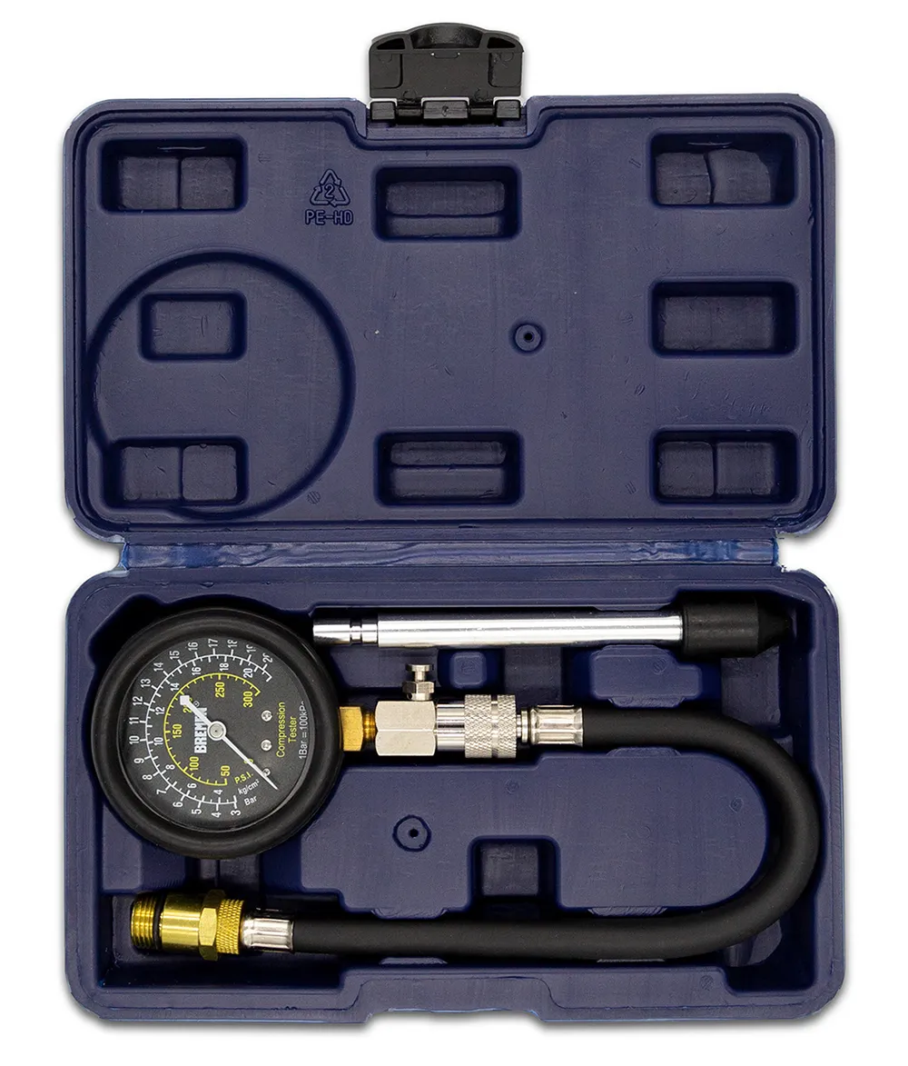 Compresómetro (3 a 21 Kg/Cm2) Para bujías con rosca de 14 y 18 - BREMEN® - Imagen 2