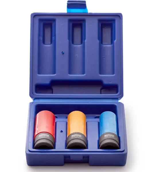 Juego de Bocallaves para Impacto Hexagonales Largas [1/2"] (3 Pzs) - BREMEN® - Juego de tubos