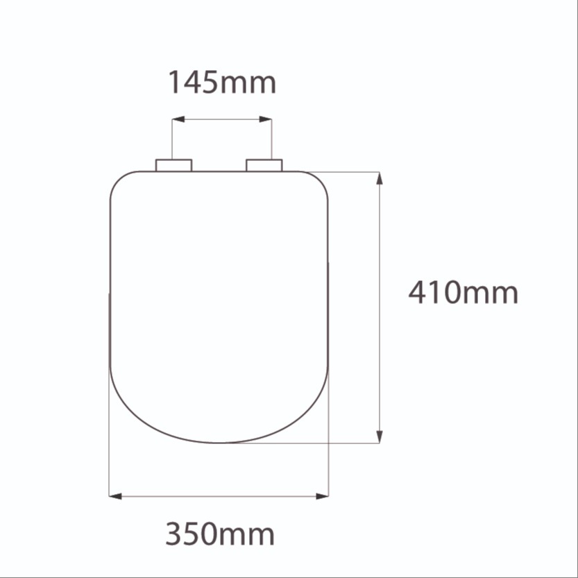 TAPA DE ASIENTO PARA INODORO BARI - Herrajes plasticos - IDEAL - Imagen 3