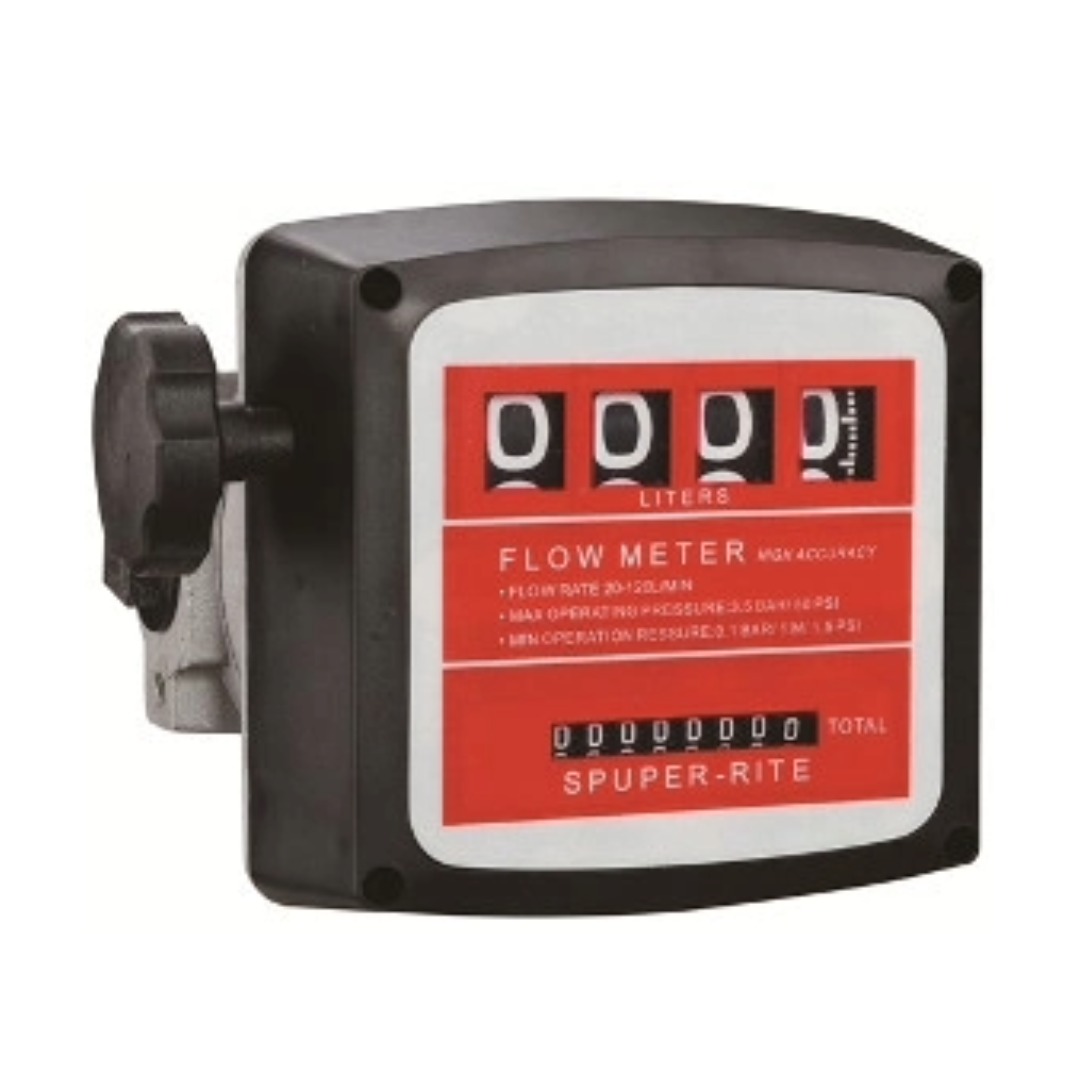 CUENTA LITROS MECÁNICO - 4 DIGITOS - CAUDALIMETRO