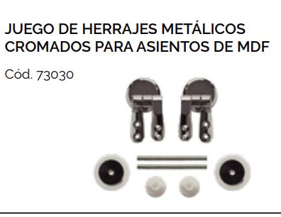 Bisagras Herrajes Metálicos Asiento Tapa Inodoro Madera IDEAL MDF - Imagen 2