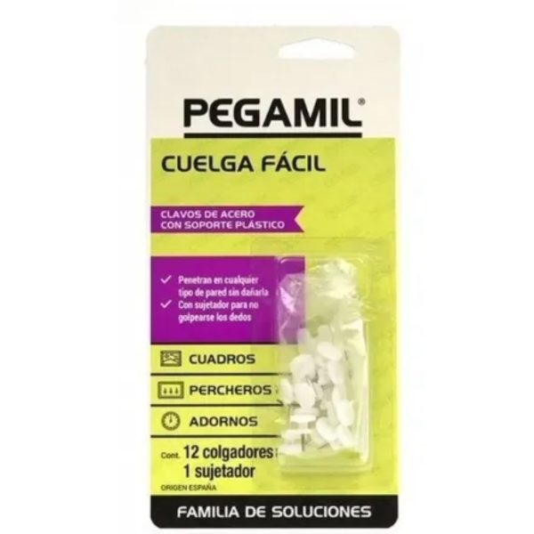 Cuelga Facil Pegamil Blister X 12 Unidades