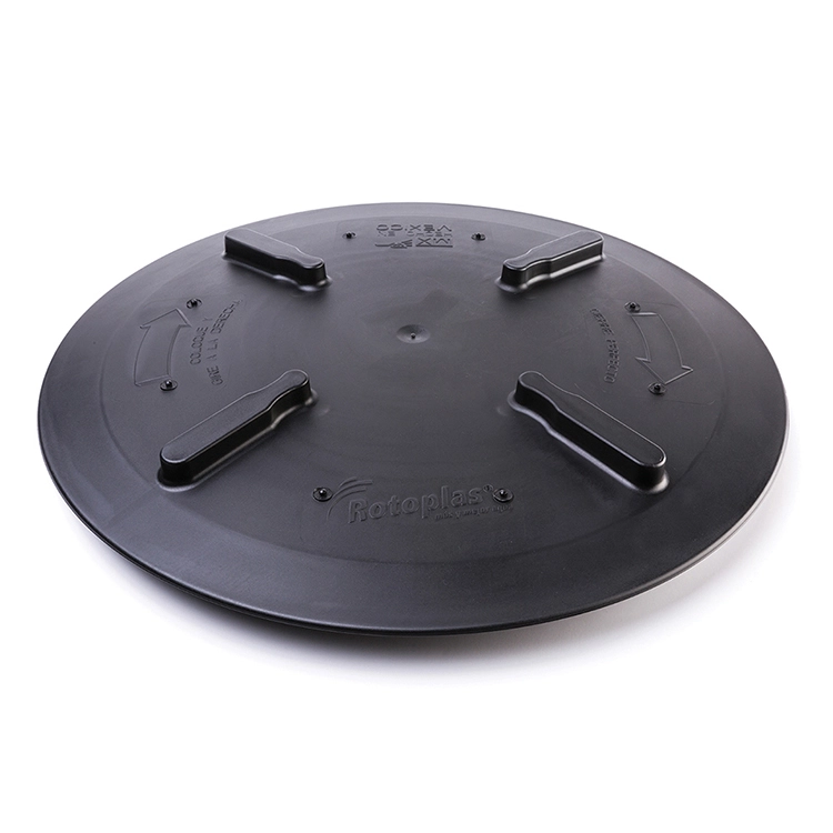 TAPA Y ARO CLICK PARA TANQUE - ROTOPLAS NEGRO